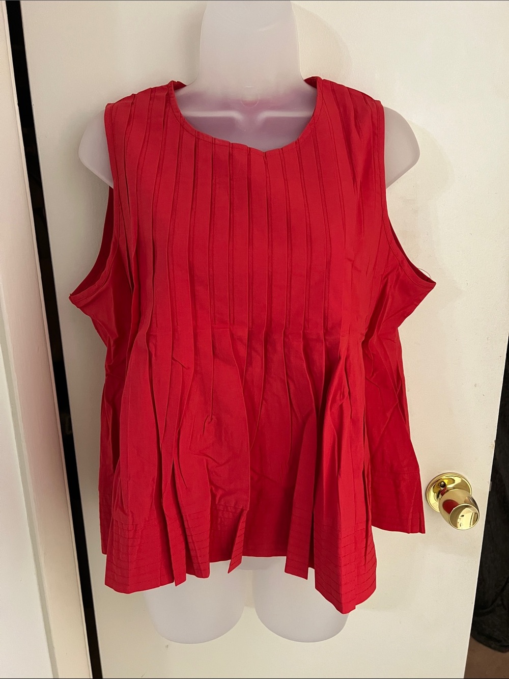 Megfie Women’s Summer Pleated Peplum Sleevless Blouse